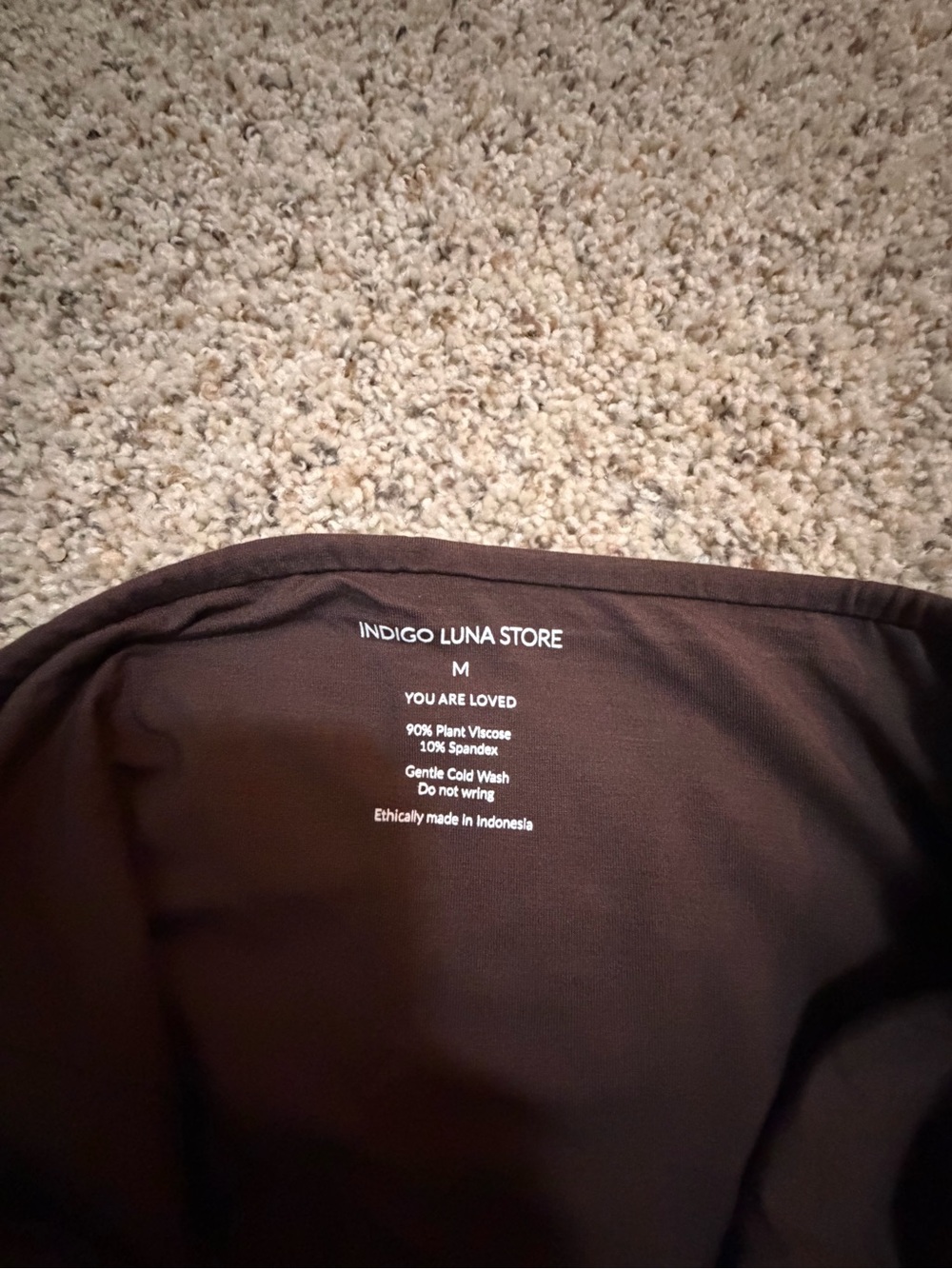 Indigo Luna Full Moon Tube Top in Carob Brown - Picture 4 of 4